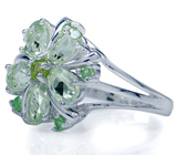 Кольцо  из коллекции "Carnival" с самоцветами Серебро 925