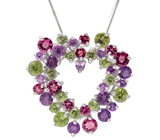 Кулон из коллекции "Carnival" с самоцветами Серебро 925