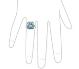 Кольцо из коллекции "Carnival" с топазами и перидотами Серебро 925