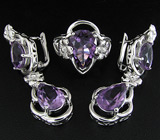 Комплект из коллекции "Spring" с аметистами Серебро 925