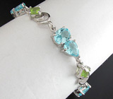 Комплект из коллекции "Spring" с топазами и перидотами Серебро 925