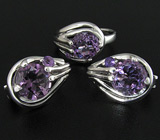 Компект из коллекции "Spring" с аметистами Серебро 925