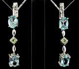 Комплект из коллекции "Spring" с топазами и перидотами Серебро 925