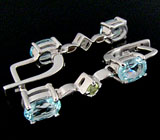 Комплект из коллекции "Spring" с топазами и перидотами Серебро 925