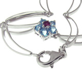 Комплект из коллекции "Spring" с топазами и гранатами Серебро 925