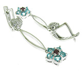 Комплект из коллекции "Spring" с топазами и гранатами Серебро 925