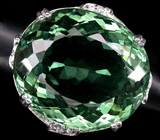 Кольцо из коллекции «Beau Monde» с зеленым аметистом Серебро 925