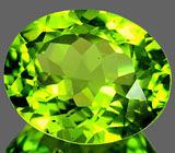 Яркий перидот 4,84 карат 