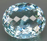 Крупный голубой топаз 77,3 карат 
