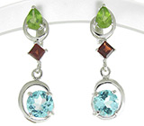 Комплект из коллекции "Spring" с самоцветами Серебро 925