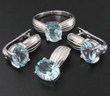 Комплект из коллекции "Spring" с топазами Серебро 925