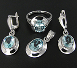 Комплект из коллекции "Spring" с топазами Серебро 925