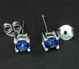 Пусеты с мистическими топазами Серебро 925