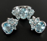 Комплект  из коллекции "Spring" с топазами Серебро 925