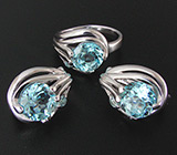 Комплект из коллекции "Spring" с топазами Серебро 925