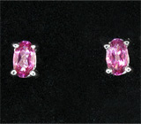 Пусеты с мистическими топазами Серебро 925