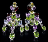 Серьги из коллекции «MultiStone» с подвесками Серебро 925