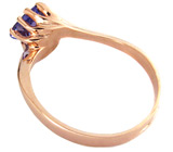 Изящное кольцо с ярким танзанитом Золото