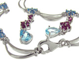 Комплект из коллекции "Spring" с топазами и гранатами Серебро 925