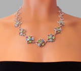 Комплект из коллекции "Spring" с топазами и перидотами Серебро 925