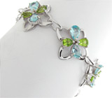 Комплект из коллекции "Spring" с топазами и перидотами Серебро 925