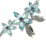 Комплект из коллекции "Spring" с топазами и гранатами Серебро 925