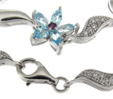 Комплект из коллекции "Spring" с топазами и гранатами Серебро 925