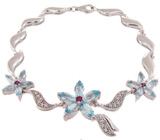 Комплект из коллекции "Spring" с топазами и гранатами Серебро 925