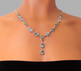 Комплект из коллекции "Spring" с топазами и перидотами Серебро 925