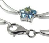 Комплект из коллекции "Spring" с топазами и перидотами Серебро 925