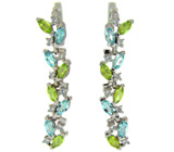 Комплект из коллекции "Spring" с топазами и перидотами Серебро 925