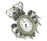 Кулон-часы "Скарабей" Серебро 925
