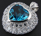 Кулон из коллекции «Sunshine» с топазом Серебро 925