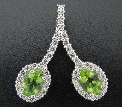 Кулон из коллекции «Sunshine» с перидотами