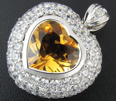 Кулон из коллекции «Sunshine» с цитрином