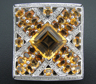 Кулон из коллекции «Sunshine» с цитринами