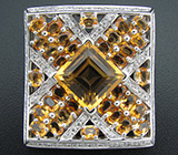 Кулон из коллекции «Sunshine» с цитринами Серебро 925