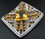 Кулон из коллекции «Sunshine» с цитринами Серебро 925