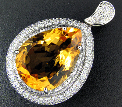 Кулон из коллекции «Sunshine» с цитрином