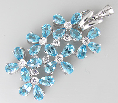 Кулон из коллекции «Sunshine» с топазами