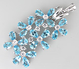 Кулон из коллекции «Sunshine» с топазами Серебро 925