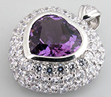 Кулон из коллекции «Sunshine» с аметистом Серебро 925