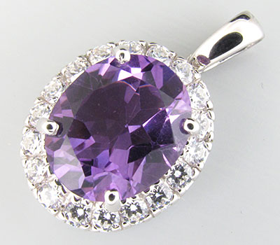 Кулон из коллекции «Sunshine» с аметистом