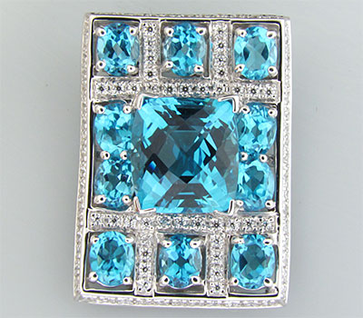 Кулон из коллекции «Sunshine» с топазами