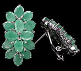 Серьги с изумрудами Серебро 925