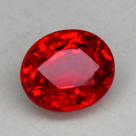 Красно-оранжевый сапфир 1,07 карат