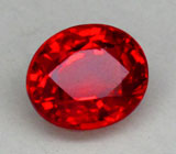 Красно-оранжевый сапфир 1,07 карат 
