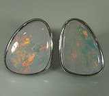 Серьги с solid опалами Золото