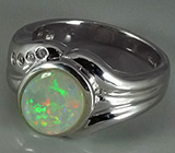 Кольцо с solid опалом Серебро 925