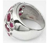 Кольцо с овальными рубинами Серебро 925